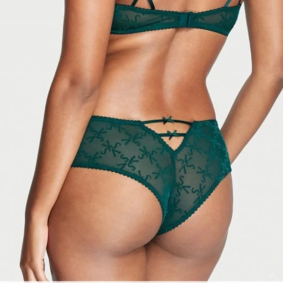 32D MEDIUM Victoria’s Secret green bra set - Picture 2 of 8